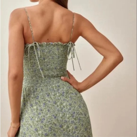 Reformation Sable Midi Dress - Sprite - Picture 4 of 8